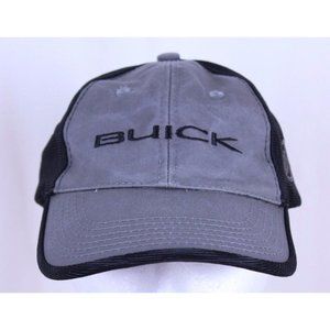 Buick Grey Black Strapback Adjustable Ball Cap Trucker Hat